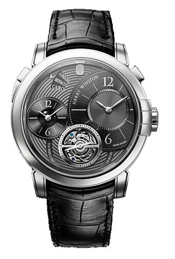 Harry Winston Midnight GMT Tourbillon PT MIDATG45PP001 Replica Watch